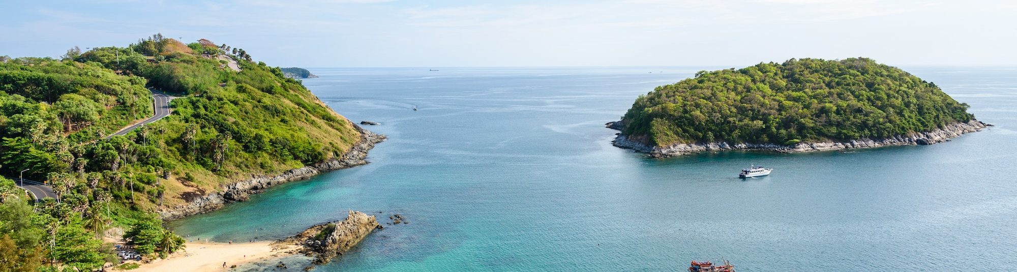 High angle view island and Andaman sea