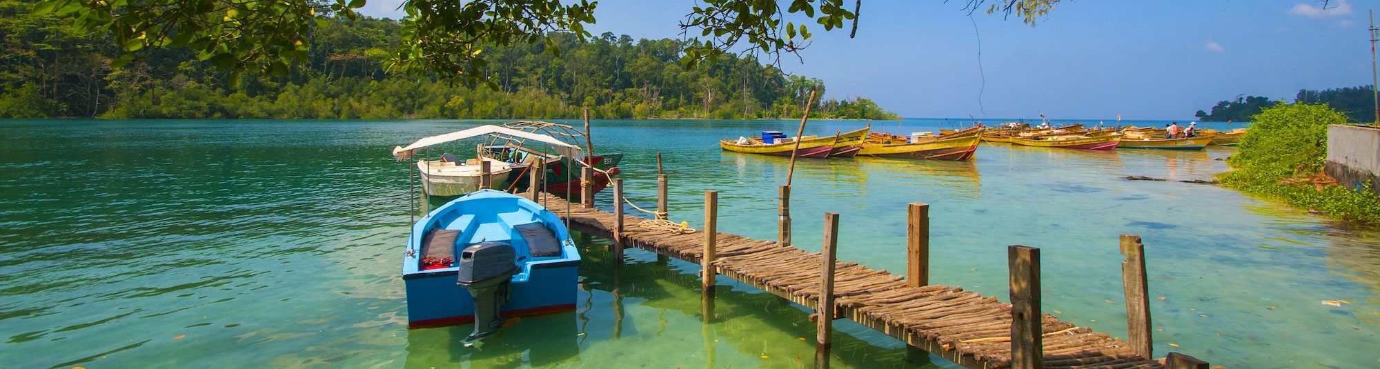 Landscape of Jolly Buoy Island, Andaman and Nicobar, India.